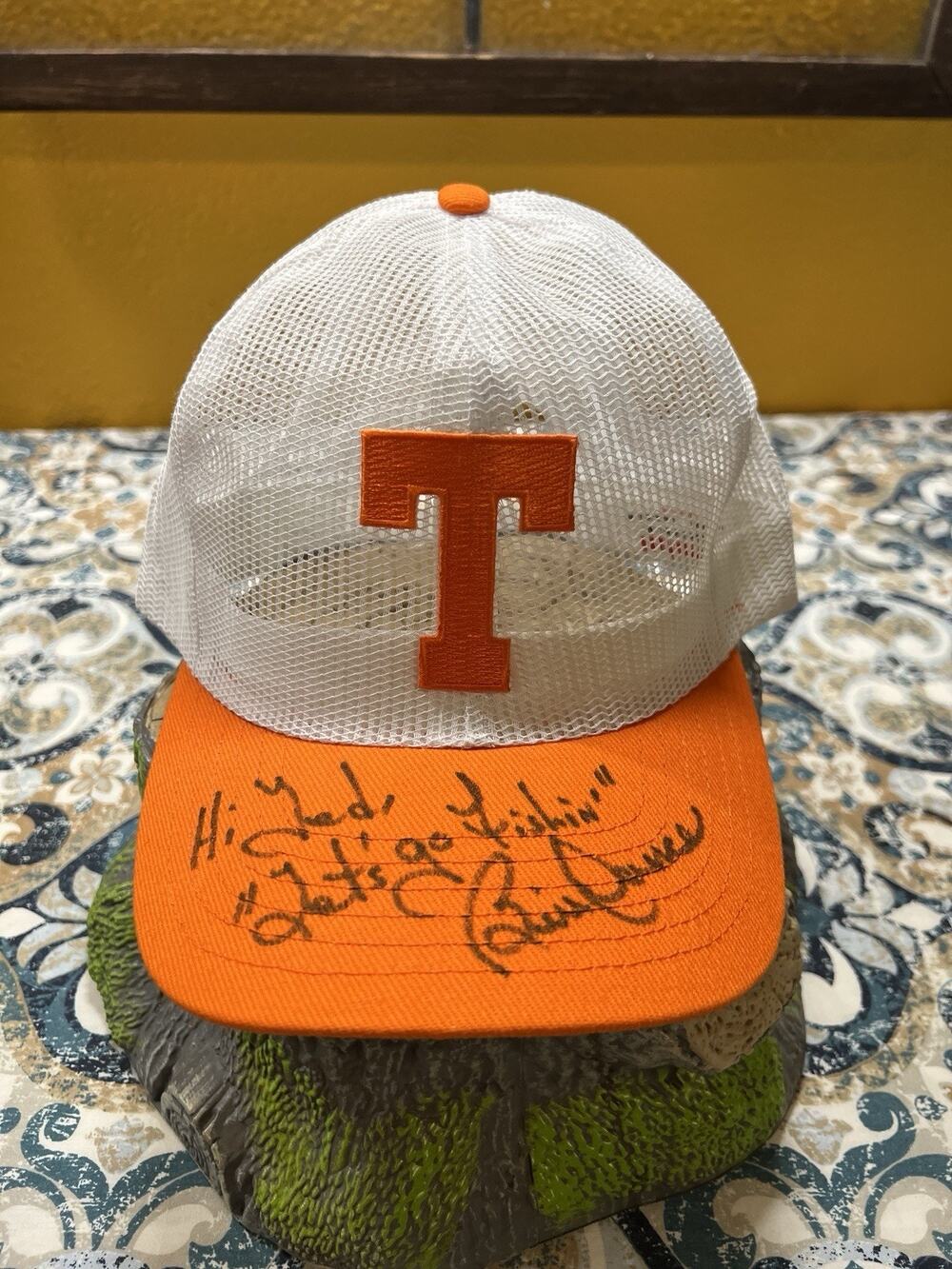 Bill Dance Autographed Tennessee Snapback Hat/Unworn Hi Ted, “Let's Go Fishin'”